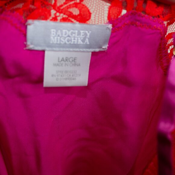 Badgley Mischka 100% Silk Colorblock Camisole Top - Picture 5 of 5